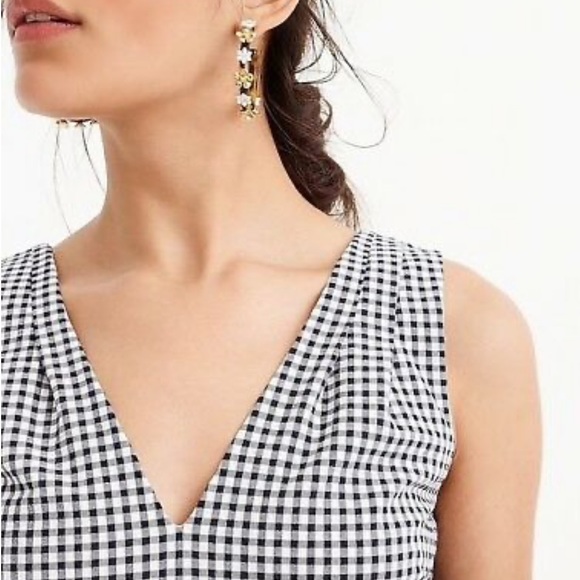 J.Crew Seersucker Gingham Pink Dress - Picture 1 of 7